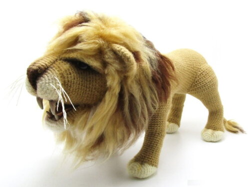 Receita Leão Realista Amigurumi