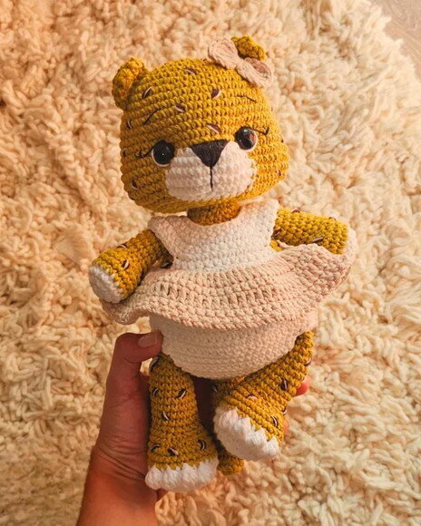Receita Leopardo Amigurumi
