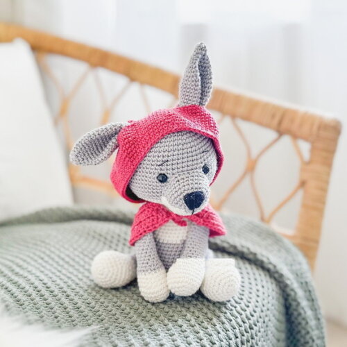 Receita Lobo Mau Amigurumi