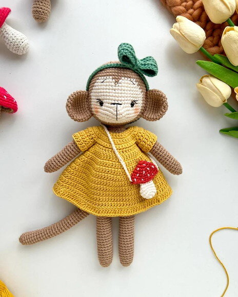 Receita Macaca Amigurumi