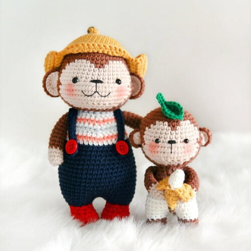 Receita Macaco Amigurumi