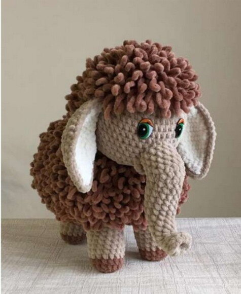 Receita Mamute Amigurumi