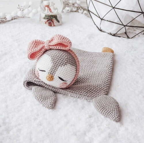 Receita Manta Pinguim Amigurumi