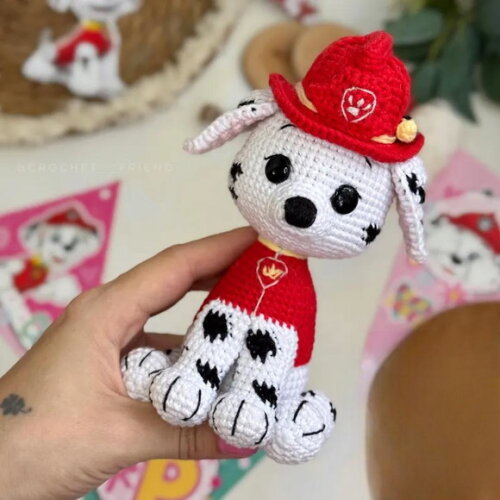 Receita Marshall Patrulha Canina Amigurumi
