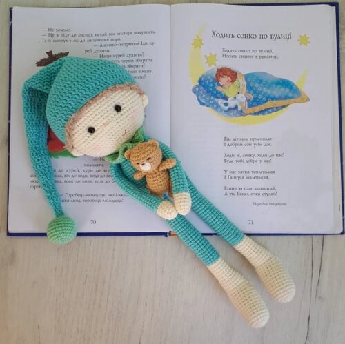 Receita Menino Dorminhoco Amigurumi