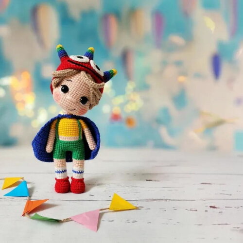 Receita Menino Heroi Amigurumi