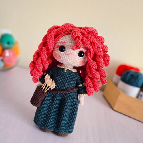 Receita Merida Amigurumi