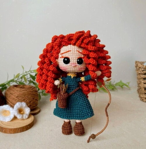 Receita Merida Amigurumi