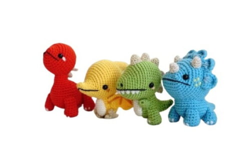 Receita Mini dragoes Amigurumi