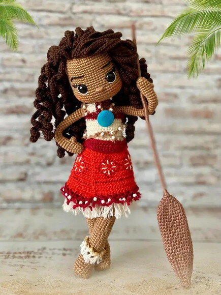 Receita Moana Amigurumi