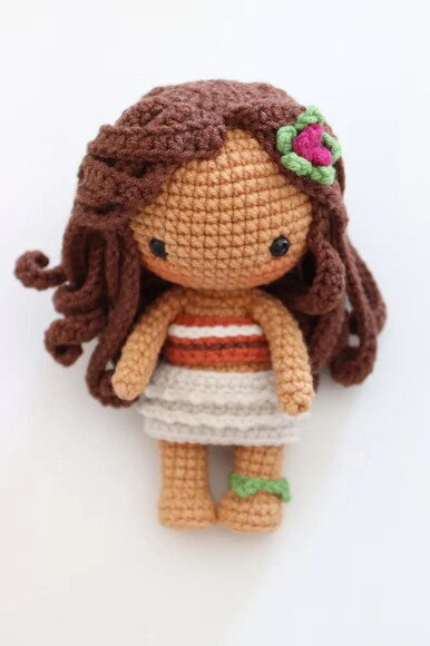 Receita Moana Mini Amigurumi
