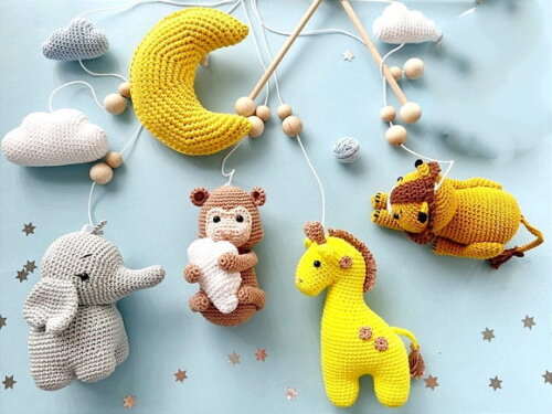Receita Mobile Safari Amigurumi