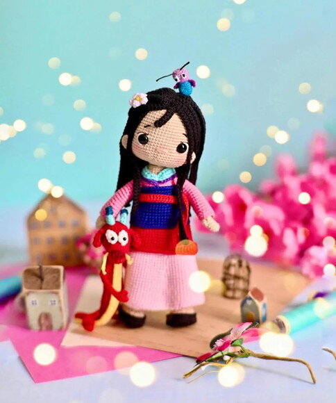 Receita Mulan Amigurumi