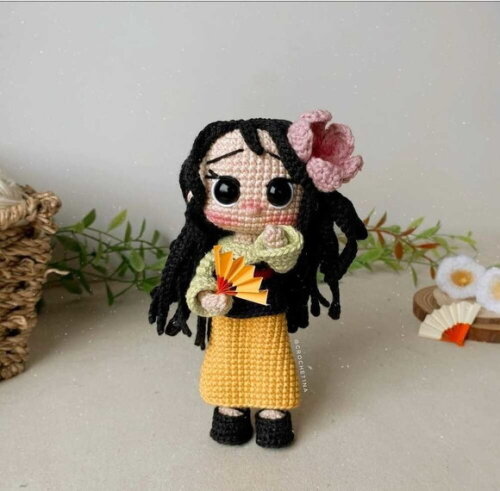 Receita Mulan Amigurumi