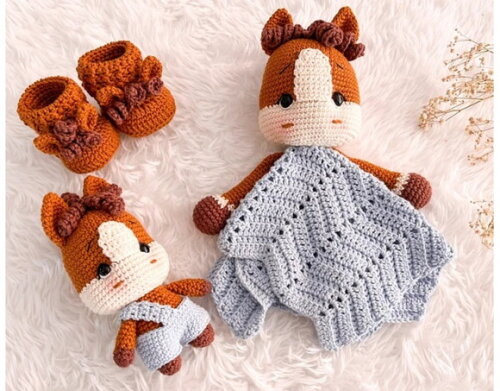 Receita Naninha Kit Infantil Amigurumi