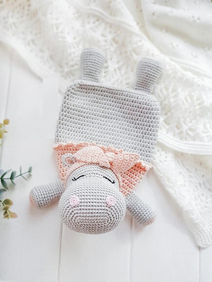 Receita Naninha Hipopotamo Amigurumi