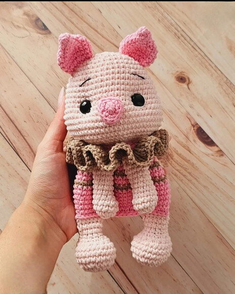 Receita Naninha Leitão Amigurumi