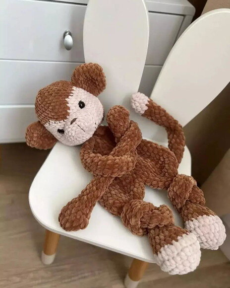 Receita Naninha Macaco Amigurumi