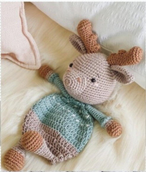 Receita Naninha Rena Amigurumi