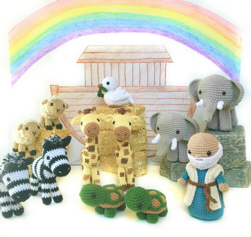 Receita Noe E Animais Amigurumi