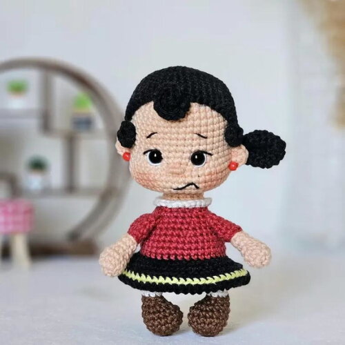 Receita Olivia Palito Amigurumi