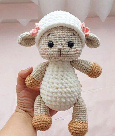 Receita Ovelha Amigurumi