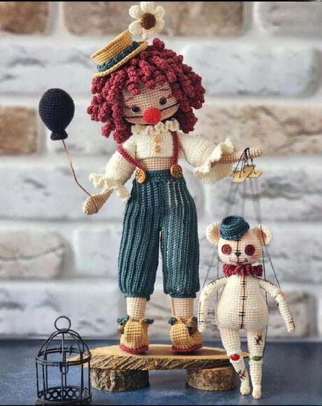 Receita Palhacinha Amigurumi