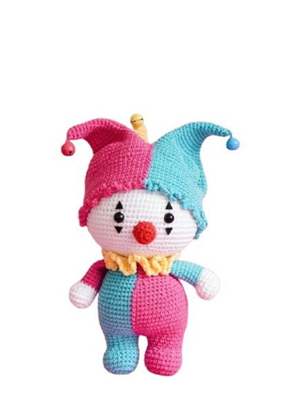 Receita Palhaço Amigurumi