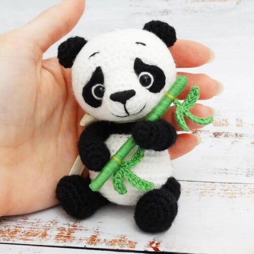 Receita Panda Amigurumi