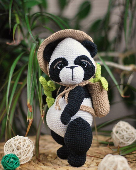 Receita Panda Amigurumi