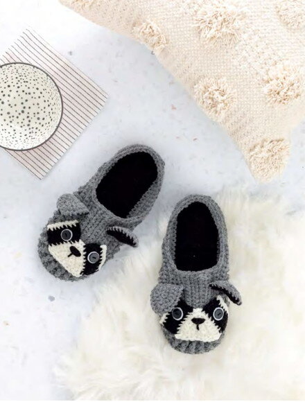 Receita Pantufa Guaxinim Amigurumi