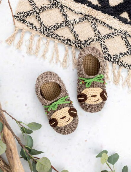 Receita Pantufa Preguiça Amigurumi