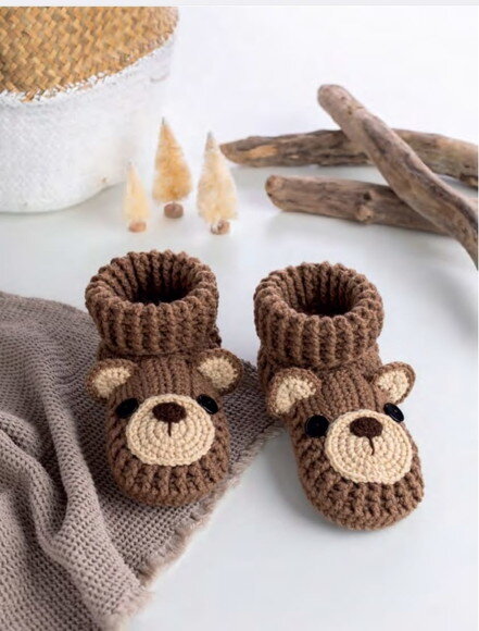 Receita Pantufa Urso Amigurumi