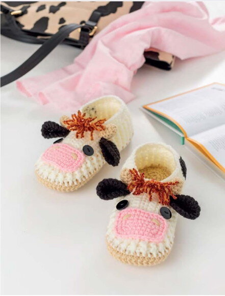 Receita Pantufa Vaca Amigurumi