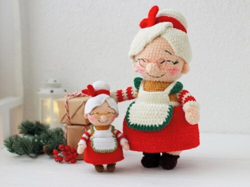 Receita Papai e Mamae Noel Amigurumi