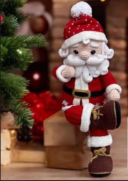 Receita Papai Noel Amigurumi