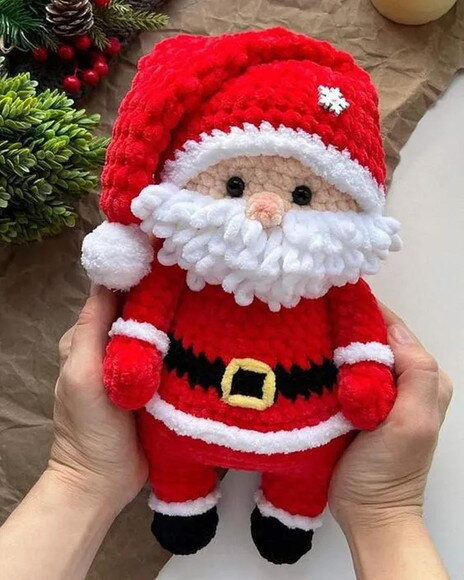 Receita Papai Noel Amigurumi