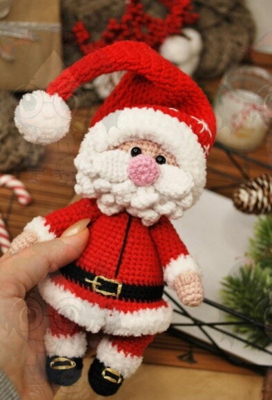 Receita Papai Noel Amigurumi