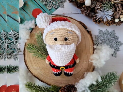 Receita Papai Noel Amigurumi