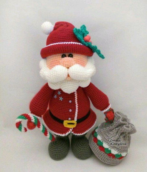 Receita Papai Noel Amigurumi