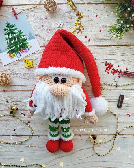 Receita Papai Noel Amigurumi