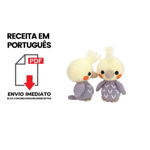 Receita Passarinho Amigurumi