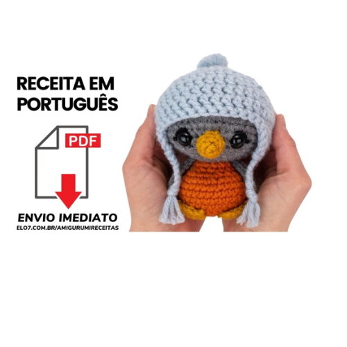 Receita Passarinho Amigurumi