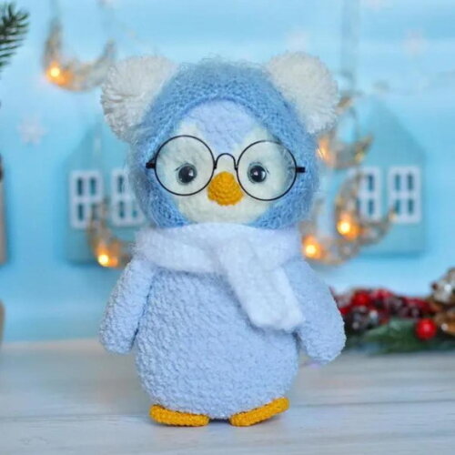 Receita Pinguim Amigurumi