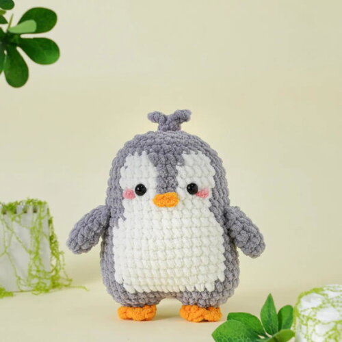 Receita Pinguim Amigurumi