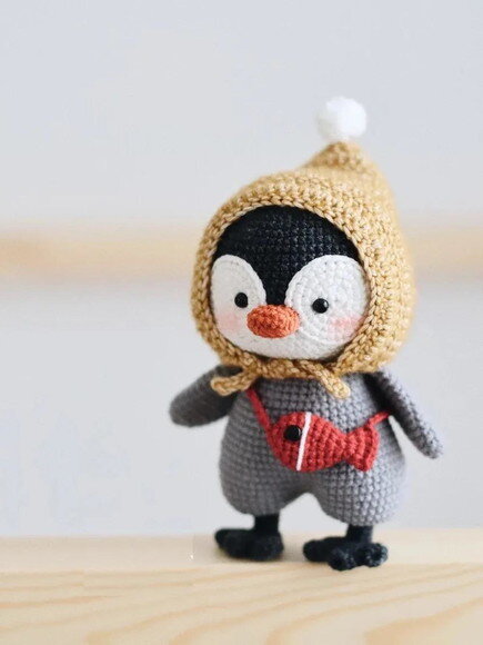 Receita Pinguim Amigurumi