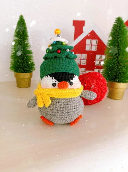 Receita Pinguim Amigurumi