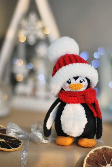 Receita Pinguim Amigurumi