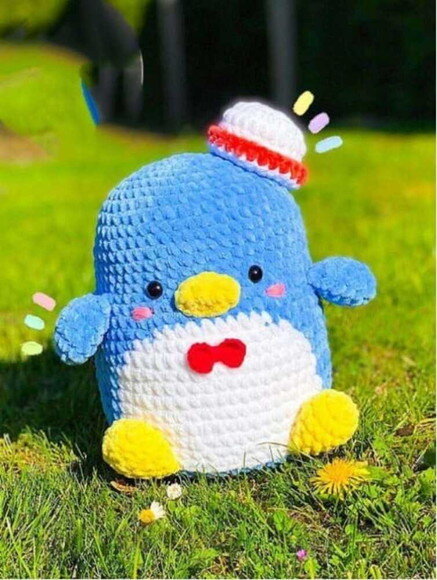 Receita Pinguim Amigurumi