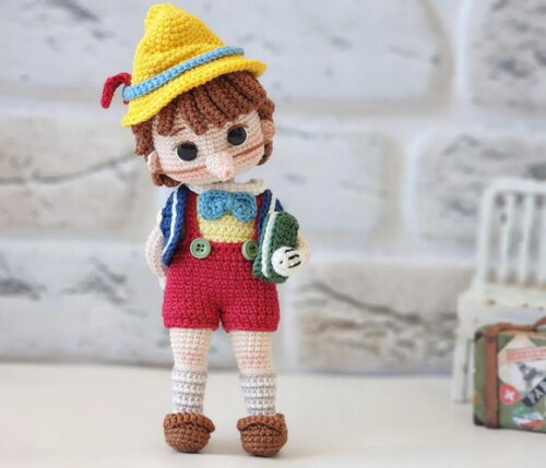 Receita Pinoquio Amigurumi